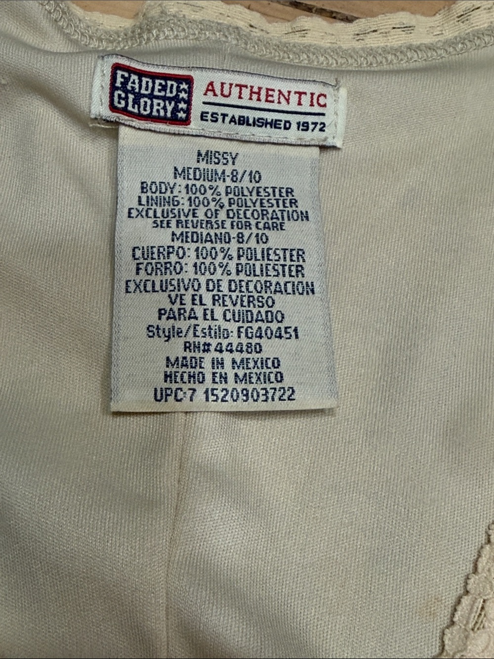 Vintage Faded Glory Sleeveless Stretch Knit Dress - Picture 5 of 8